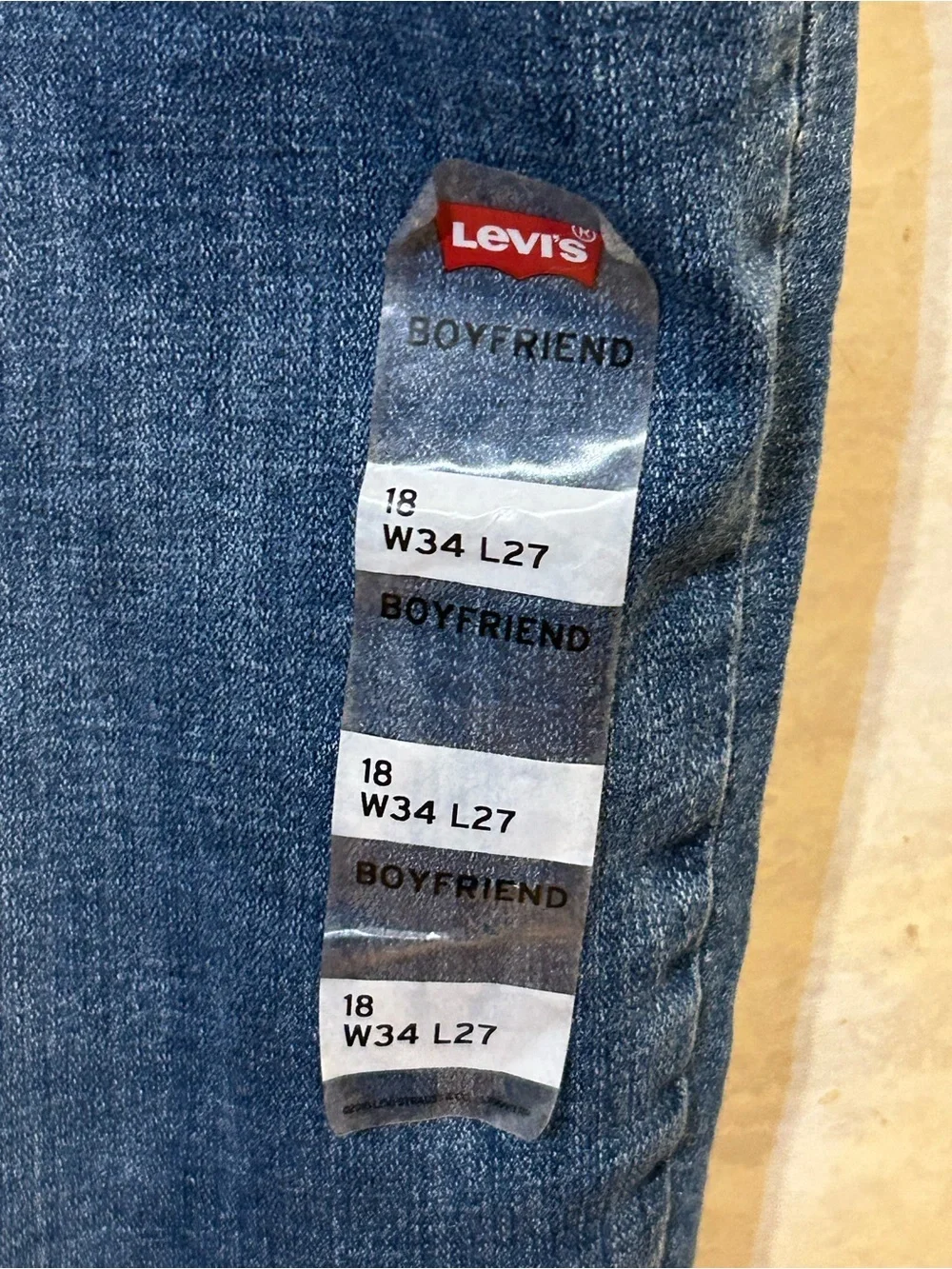 Levi's Women’s Plus Size Distressed Boyfriend Jeans
